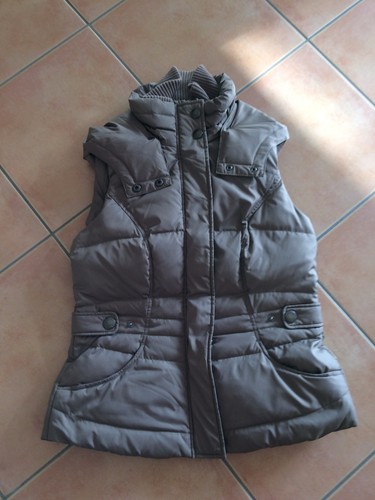 Esprit daunen weste mit kapuze - weste,